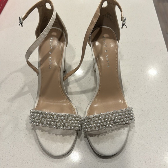 Kelly and Katie Hildie X silver satin heels - Picture 3 of 5